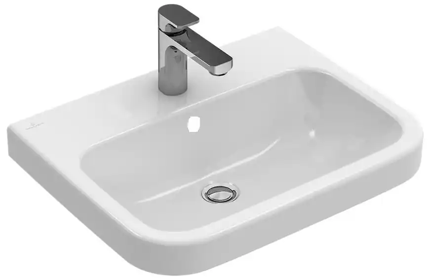 Biztonságos fizetés Villeroy & Boch Architectura 55x47 cm mosdó, túlfolyó nélkül CeramicPlus bevonattal 4188 56 R1 (418856R1)Villeroy & Boch