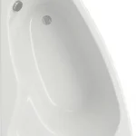 Expressz kézbesítés Cersanit Sicilia 170x100 cm-es aszimmetrikus kád kádlábbal, balos S301-097Cersanit