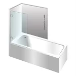 Varioglass Globus 601 90x150 cm-es kádparaván, bronz üvegVarioglass Árcsökkenés