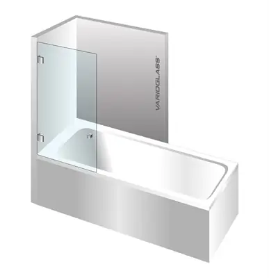 Varioglass Globus 601 90x150 cm-es kádparaván, zöld üvegVarioglass Árcsökkenés