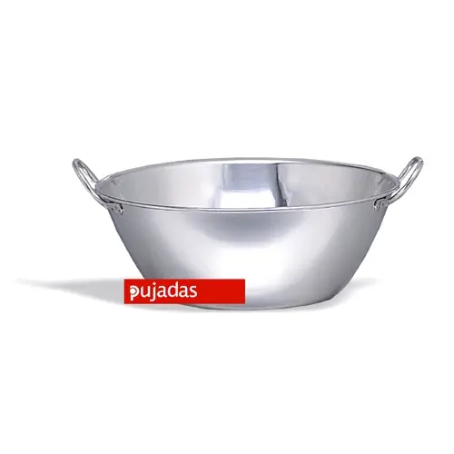 Expressz szállítás Pujadas rozsdamentes füles konyhai tál, d.40 x16.h cm (PU307040)Pujadas