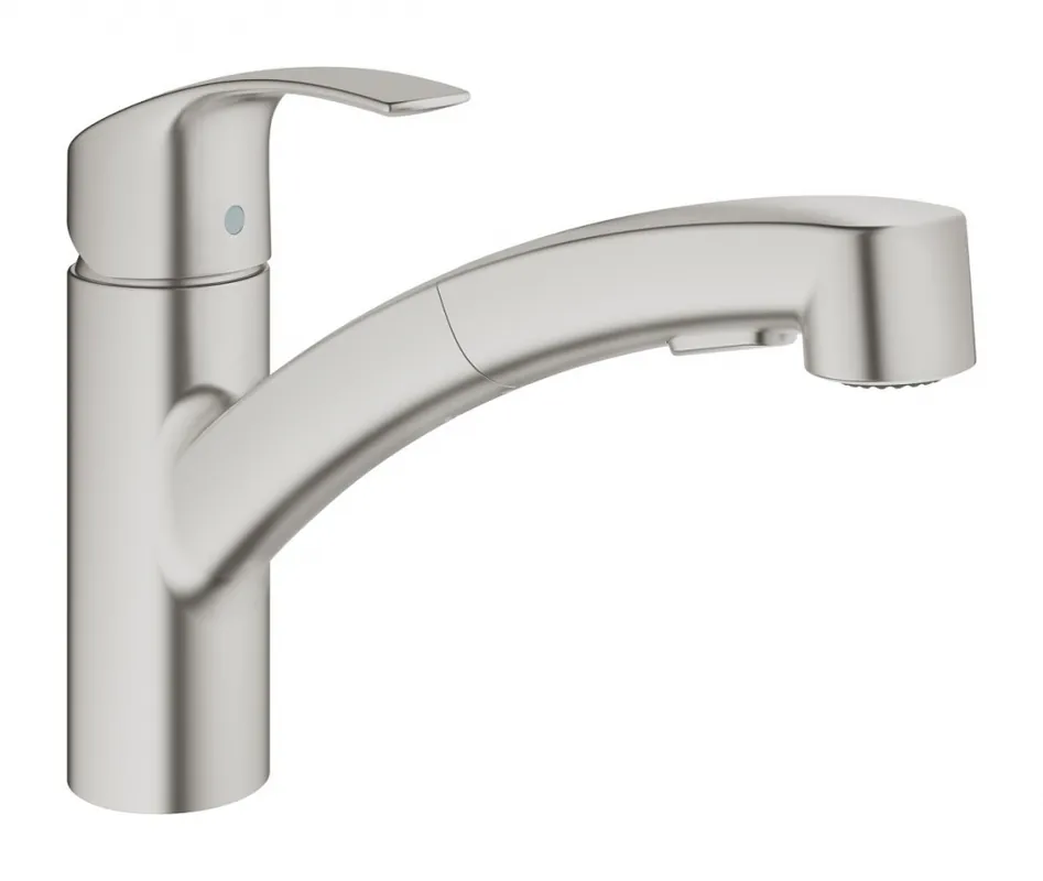 Grohe Eurosmart kihúzható zuhanyfejes mosogató csaptelep supersteel 30305 DC0 (30305DC0)Grohe Korlátozott ajánlat