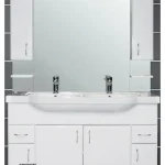 Vertex Bianca Plus 130 fürdőszobabútor magasfényű fehér színbenVertex Outlet