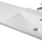 Expressz kézbesítés Duravit P3 Comforts 125x49,5 cm bútorral aláépíthető aszimmetrikus mosdó 2334120000Duravit