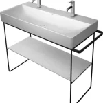 Legjobb ár Duravit DuraSquare 100-as mosdóhoz álló fém állvány, matt fekete 0031034600Duravit