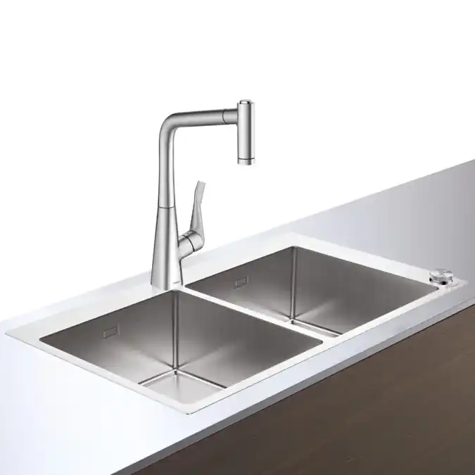 Hansgrohe C71-F765-05 Select mosogató-csaptelep kombináció 370x370; 43211800Hansgrohe Kedvezményes ár