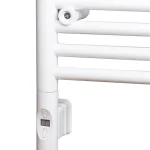 Árengedmény Sapho elektromos termosztátos fűtőpatron radiátorhoz, távirányítóval, 900W, kerek, fehér (HVO-900)Sapho