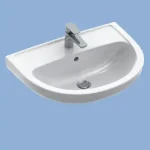 Bestseller Alföldi Bázis 60x50 cm mosdó csaplyuk nélkül 70156101 (7015 61 01)Alföldi