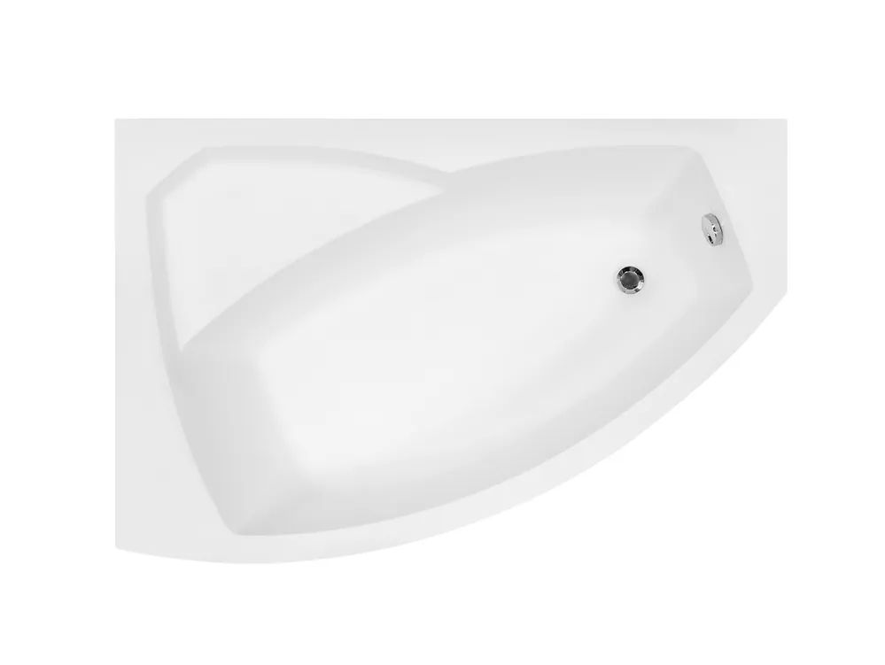 Gyors szállítás Besco RIMA 150x95 cm balos aszimmetrikus kád, fehér WAR-150-NLBesco