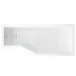 Újdonság Besco INTEGRA 150x75 cm jobbos aszimmetrikus kád, fehér WAI-150-PPBesco