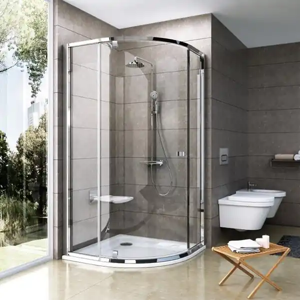 Biztonságos fizetés Ravak Pivot PSKK3 100x100 cm negyedköríves zuhanykabin, fehér/fehér, átlátszó 376AA101Z1Ravak