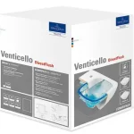 Szuper ajánlat Villeroy & Boch Venticello Directflush (perem nélküli) fali wc kombipack, wc ülőkével 4611RS01 (4611 RS 01)Villeroy & Boch