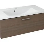 Azonnali szállítás Sapho MAKALA mosdótartó szekrény 89,5x35x45,2cm, rusztikus fenyő (ML092)Sapho