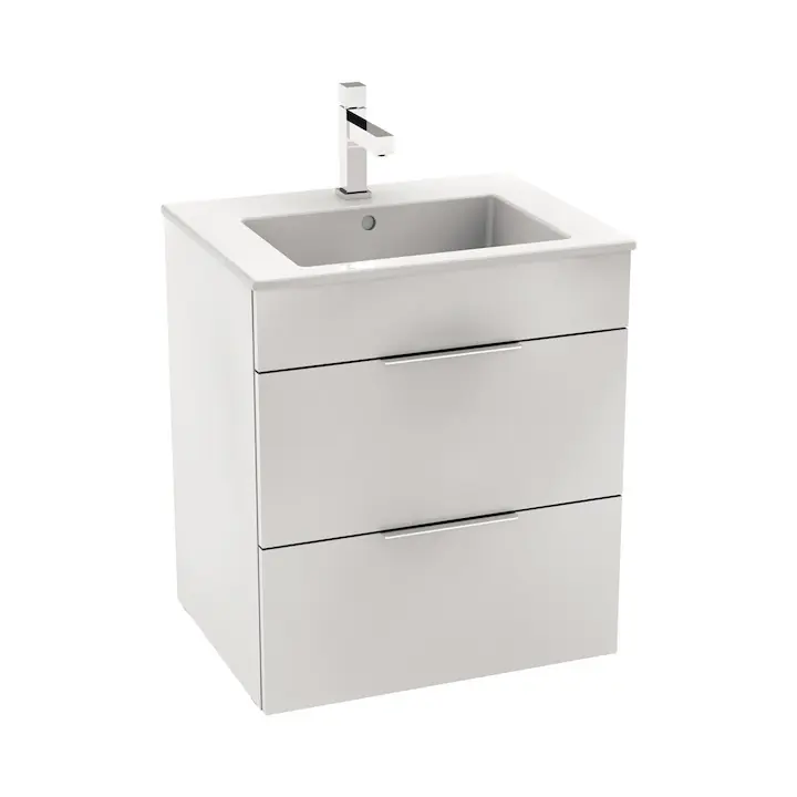 Ne maradj le Jika Cube alsószekrény 55x43 cm-es mosdóval, fehér H4536121763001Jika