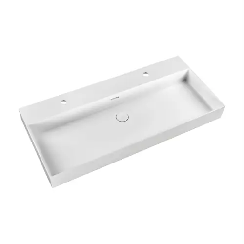 Marmy BELLAGIO SLIM 100x46 cm öntött márvány mosdó két csaplyukkal 80 7991 10 12 10Marmy Csak ma