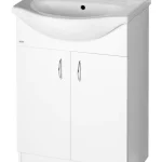 Szezonális akció AQUALINE SIMPLEX ECO 65 mosdótartó szekrény HF065 mosdóval 63x83,5x30,7cm (SIME650)Aqualine
