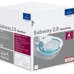 Outlet Villeroy & Boch Subway 2.0 fali wc, perem nélküli DirectFlush kombipack, ülőkével 5614R201Villeroy & Boch