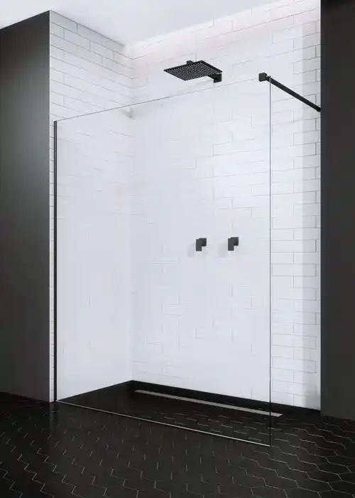 Végkiárusítás Radaway Modo New Black II 140 Walk-in zuhanyfal 389144-54-01Radaway