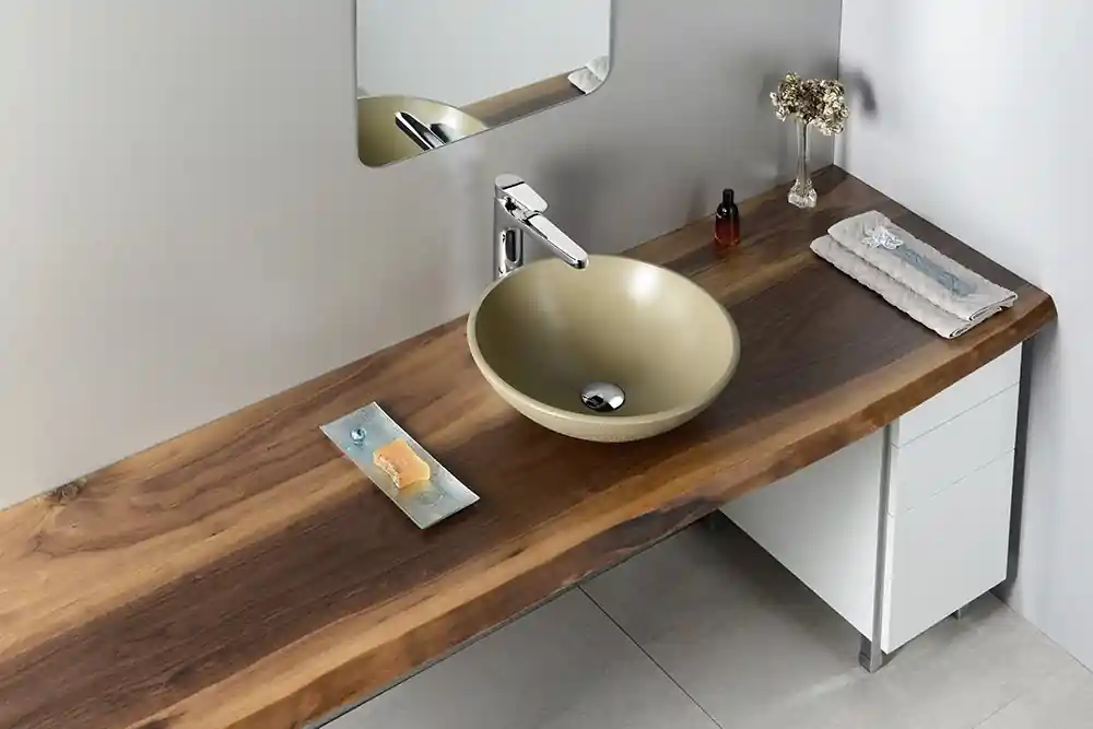 Kiárusítás Sapho FORMIGO beton mosdó, 41cm, okker (FG001)Sapho