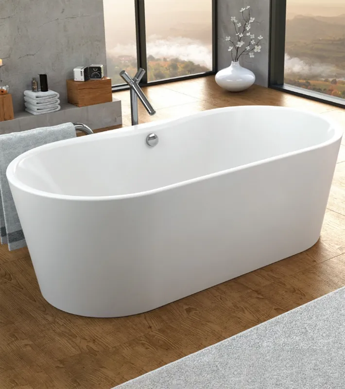 Árengedmény Kolpa-San Comodo-FS 185x90/MO White szabadon álló fürdőkád levegő masszázs rendszerrel 570360Kolpa-San