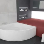 Végkiárusítás Kolpa-San Swan 160/MO-2 Előlapos sarokkád vital masszázs rendszerrel 571440Kolpa-San