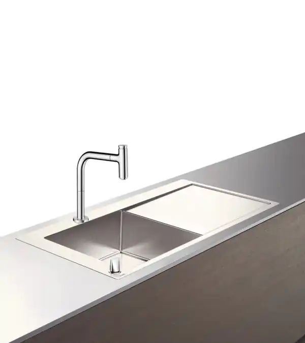 Hansgrohe C71-F450-12 mosogató és rozsdamentes acél csaptelep kombináció 450 szett 43230800Hansgrohe Árcsökkenés
