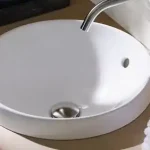 Árengedmény Geberit VariForm 40 cm kerek beépíthető mosdó túlfolyóval 500.701.01.2Geberit