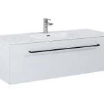 Újdonság AREZZO design Carmel 120cm-es alsószekrény 1 fiókkal magasfényű fehér AR-166934Arezzo Design