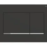 Különleges ajánlat Geberit Sigma 30 működtető nyomólap, kétmennyiséges matt fekete/fényes króm/matt fekete 115.883.14.1 (115883141)Geberit