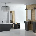 Besco Assos Glam 160x70 cm szabadonálló kád, graphiteBesco Kiárusítás