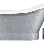 Besco Gloria Glam 160x68 cm szabadonálló kád, graphiteBesco Olcsóbb
