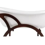 Besco Otylia 170x77 cm szabadonálló kád, fa keret lábBesco Árengedmény