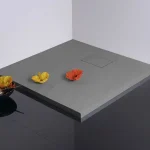 POLYSAN ACORA 80x80x3,5cm öntöttmárvány zuhanytálca, szürke AC021Polysan Vedd meg most