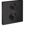 Vedd meg most Hansgrohe Ecostat Square Termosztát falsík alatti szereléshez, 2 fogyasztóhoz, matt fekete 15714670Hansgrohe