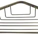 Biztonságos fizetés Sapho DIAMOND sarokpolc zuhanyzóba, 240x40x150mm, bronz 1318-10Sapho
