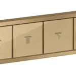 Gyors kiszállítás Hansgrohe RainSelect Termosztát falsík alatti szereléshez, 4 fogyasztóhoz, szálcsiszolt bronz 15382140Hansgrohe