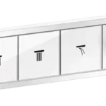Hansgrohe RainSelect Termosztát falsík alatti szereléshez, 4 fogyasztóhoz, matt fehér 15382700Hansgrohe Rendeld meg most