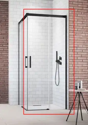 Radaway Idea Black KDD szögletes fekete zuhanykabin 120 cm (csak a jobbos fél) 387064-54-01RRadaway Újdonság