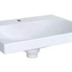 Azonnal elérhető Geberit Acanto 60x48,2 cm mosdó rejtett túlfolyóval, és szelepfedéllel 500.629.01.2Geberit