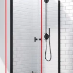 Radaway Nes Black KDD I 100 B szögletes fekete zuhanykabin (egyik fele), balos 10021100-54-01LRadaway Biztonságos fizetés