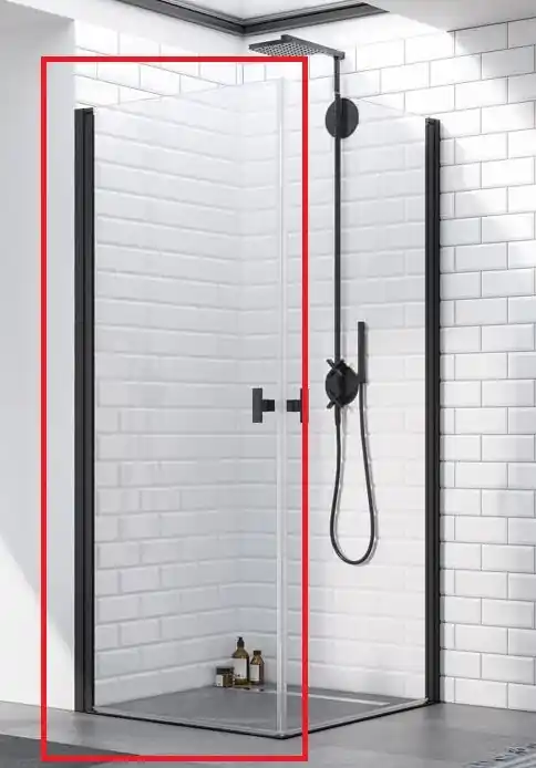 Radaway Nes Black KDD I 100 B szögletes fekete zuhanykabin (egyik fele), balos 10021100-54-01LRadaway Biztonságos fizetés