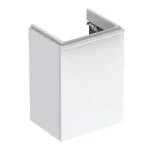 Geberit Smyle Square alsó szekrény kézmosóhoz, egy ajtóval, balos magasfényű fehér 500.351.00.1Geberit Biztonságos fizetés