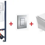 Grohe Rapid SL Projekt falsík alatti wc tartály komplett szett SZP-GR28 (38840000, 38732000, Roca-A346640000, Roca-A80164A004)Grohe Biztonságos fizetés