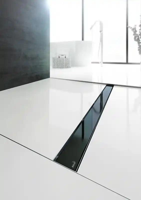 ALCA (Alcaplast) GLASS GL1204-300 Rács a zuhanyfolyókához, üveg-feketeAlcaplast Rendeld meg most