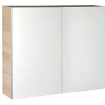 Gyors kiszállítás AQUALINE VEGA tükrösszekrény, 80x70x18cm, platinatölgy VG880Aqualine