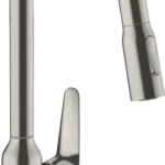 Hansgrohe M429-H220 egykaros konyhai csaptelep kihúzható zuhanyfejjel, rozsdamentes acél 71800800Hansgrohe Kiárusítás