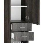 AQUALINE ZOJA állószekrény fiókkal, szennyeskosárral, 35x184x29cm, mali wenge 51231Aqualine Akciós ár