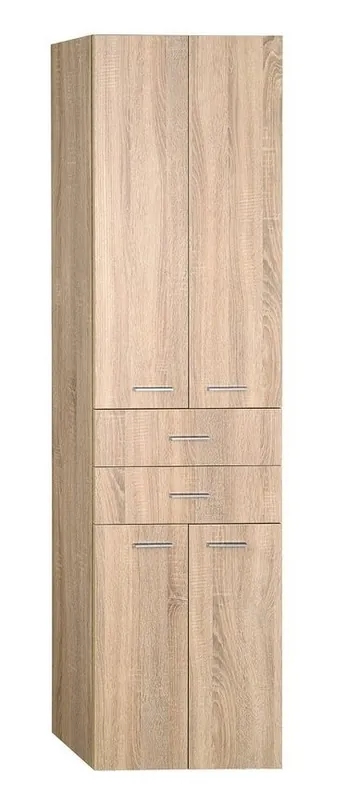 AQUALINE ZOJA állószekrény fiókkal, 50x184x29cm, platina tölgy 51296Aqualine Csak ma