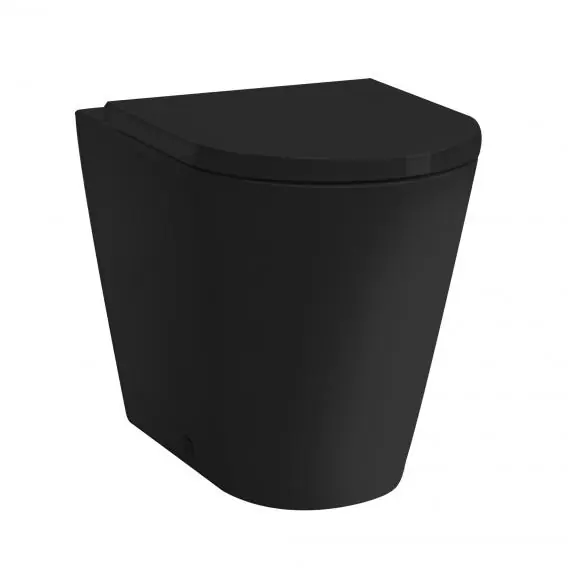 Árcsökkenés Laufen KARTELL BY LAUFEN perem nélküli álló wc, fényes fekete H8233370200001Laufen