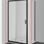 Biztonságos fizetés Sanotechnik ELITE BLACK tolóajtó, 100 cm S100BSanotechnik